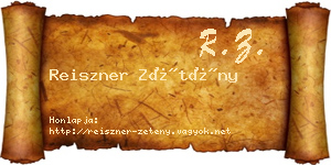 Reiszner Zétény névjegykártya